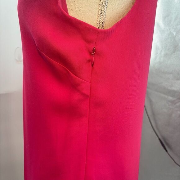 etcetera Short Sleeve V Neck  Tie Closure & Side Zip  dress Size 8 Pink - Picture 13 of 15